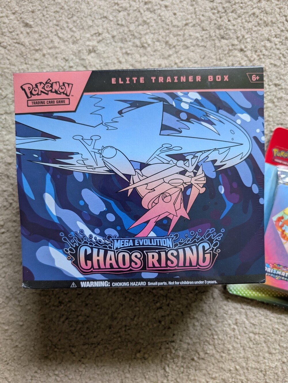 Pokémon Chaos Rising ETB & Prismatic Evolutions Tech Sticker Collection SEALED - Picture 7 of 7